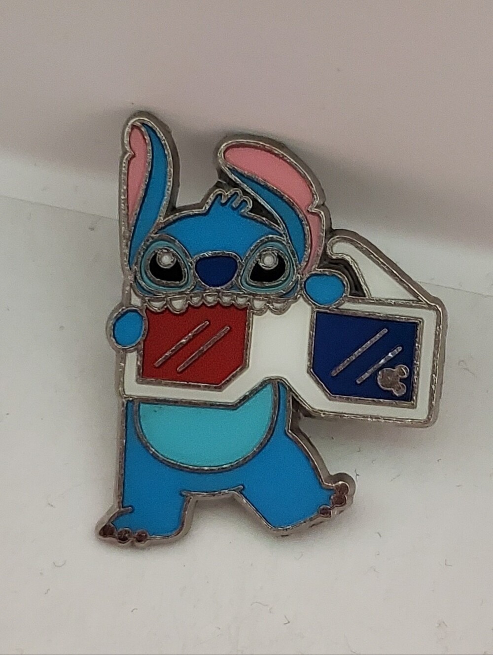 Disney Pin Trading Shanghai Stitch 3D Glasses Film Collection Pin SDR